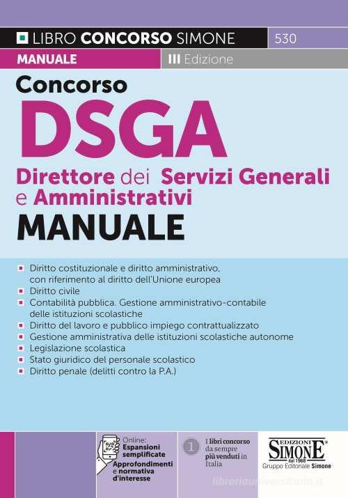 Concorso DSGA direttore dei servizi generali e amministrativi 2022