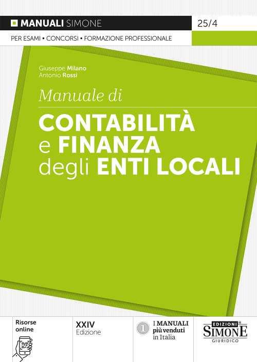 Manuale di Contabilità e Finanza degli E - Giuseppe Milano , Antonio Rossi
