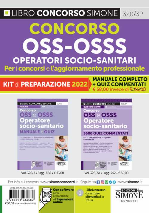 Kit concorsi oss e osss operatori 2vol. - 3203P