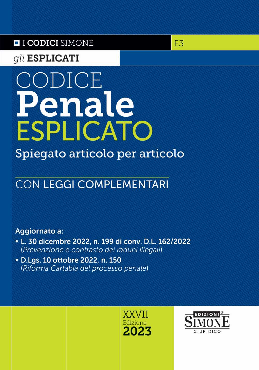 Codice penale esplicato 2023 27ed. - E3