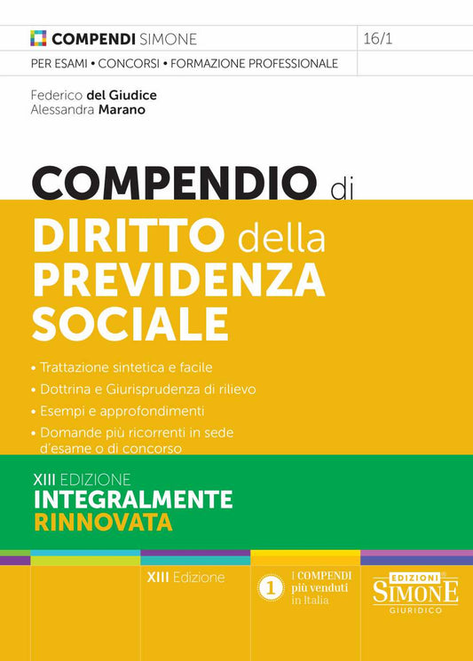 Compendio diritto previdenza sociale - Del Giudice