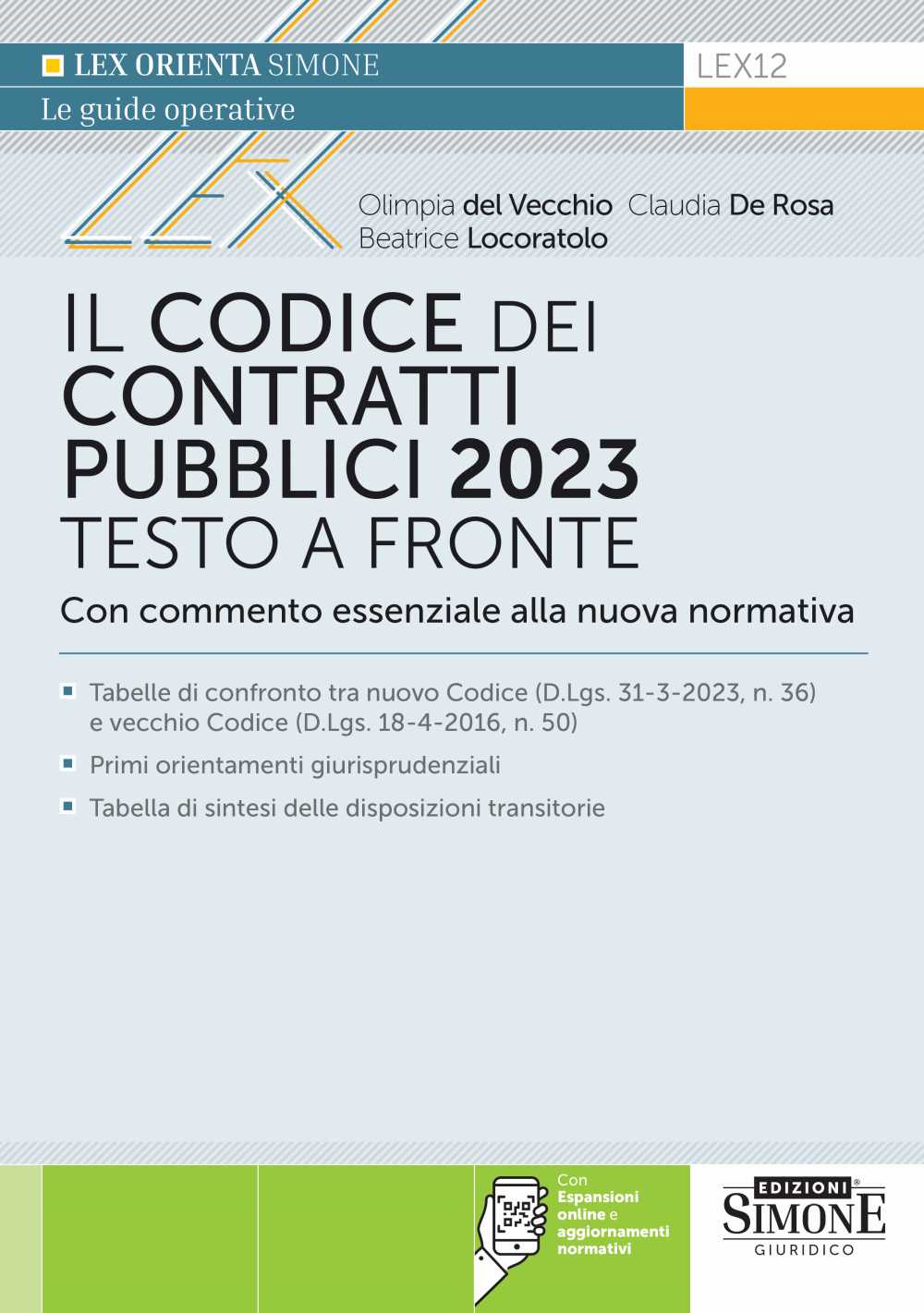 Codice contratti pubblici 2023 - LEX12 Del Vecchio