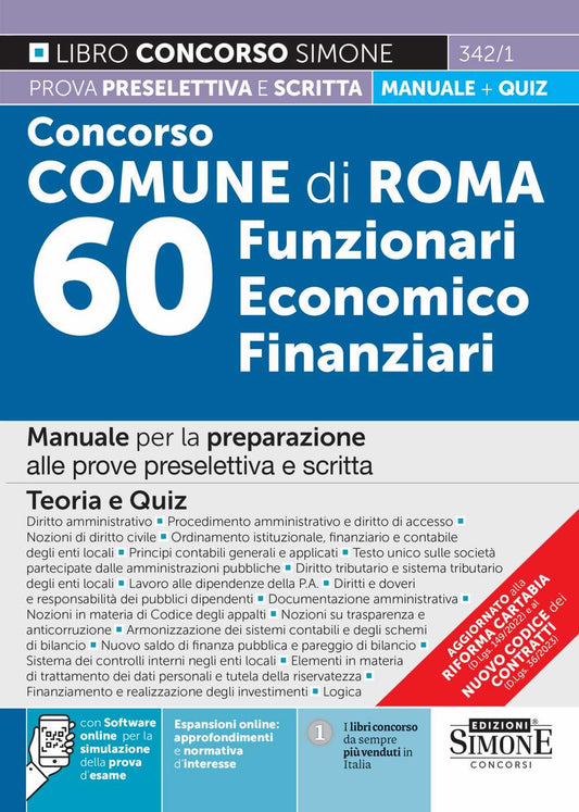 Concorso com.roma 60 funzionari econ.f. - 3421