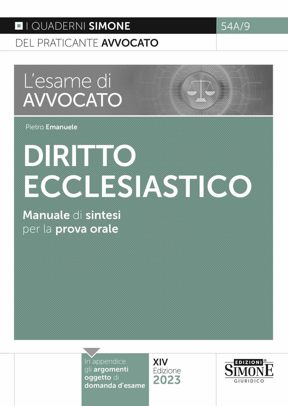 L' esame di avvocato. Diritto ecclesiastico - Emanuele