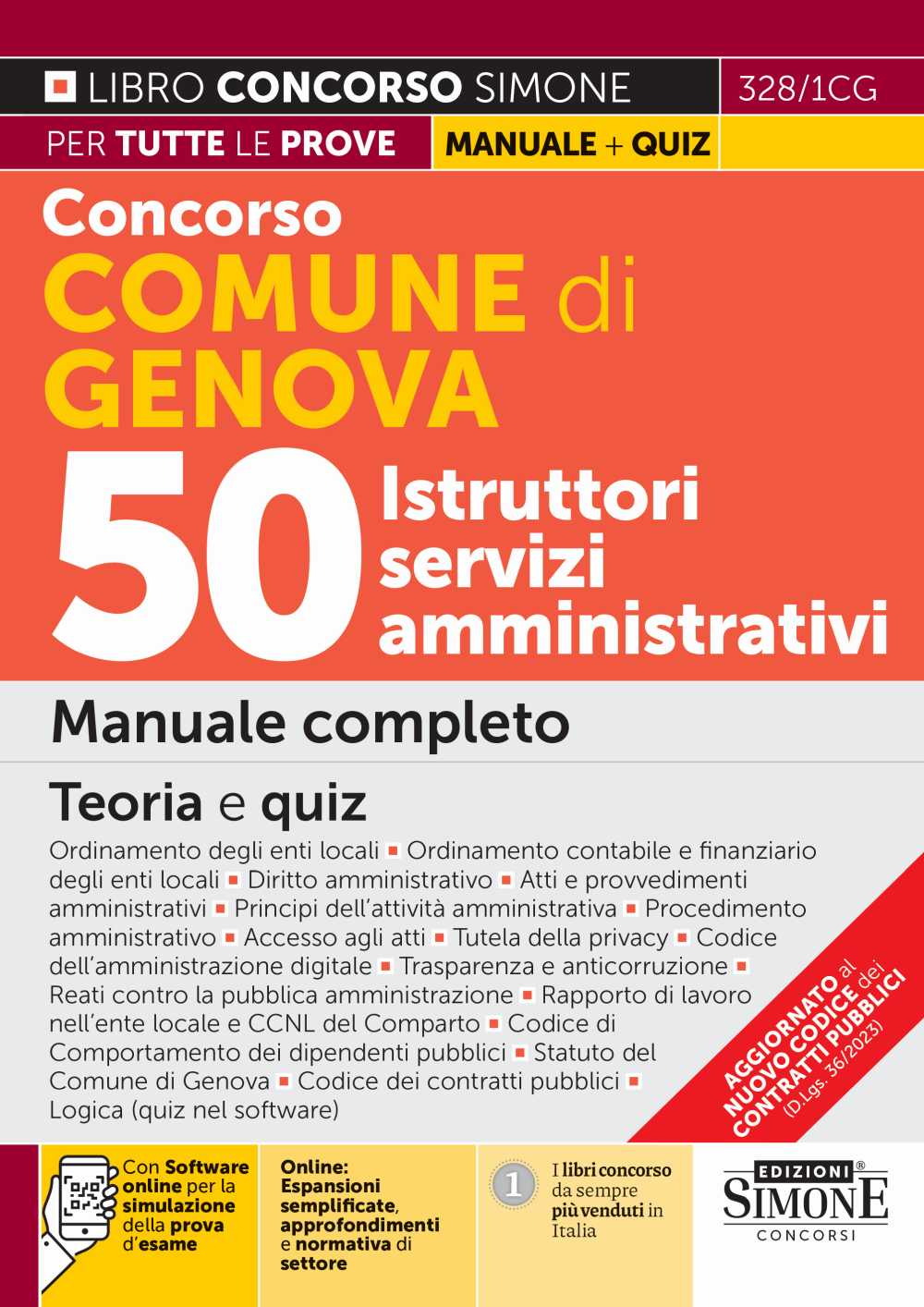 CONCORSO COMUNE DI GENOVA 50 ISTRUTTORI - 3281CG