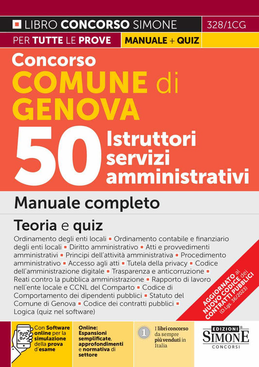 CONCORSO COMUNE DI GENOVA 50 ISTRUTTORI - 3281CG