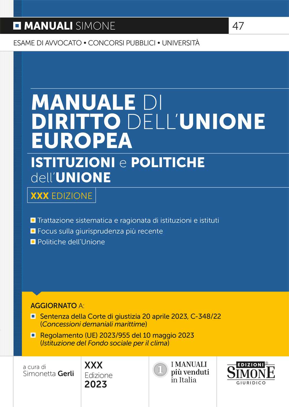 Manuale diritto unione europea 30ed. - 47 Martinelli
