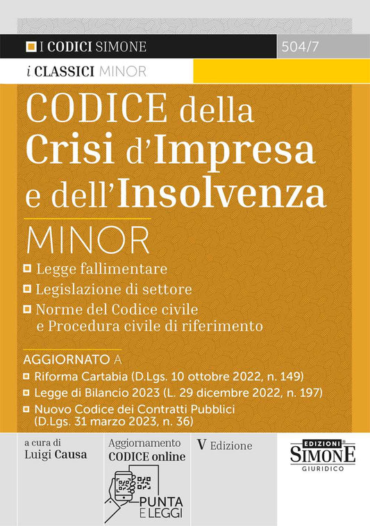 Codice della Crisi d’Impresa e dell’Insolvenza 2023 Minor - Causa