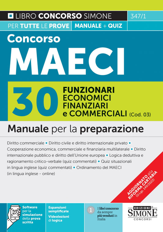 Concorso maeci 2023 30 funz.economici - 3471