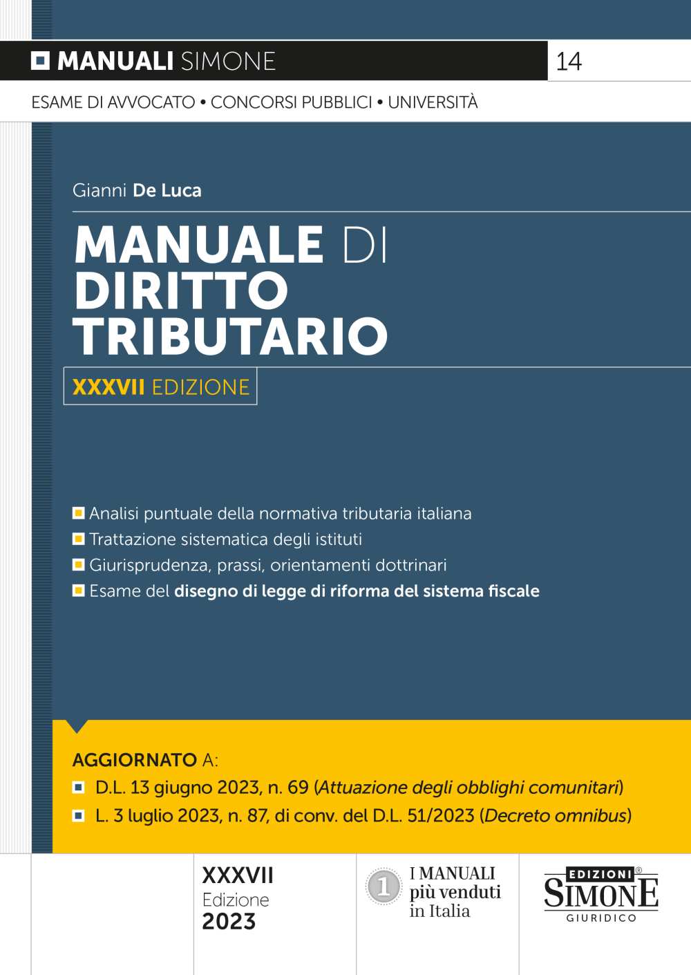 Manuale di diritto tributario 37ed. - De Luca