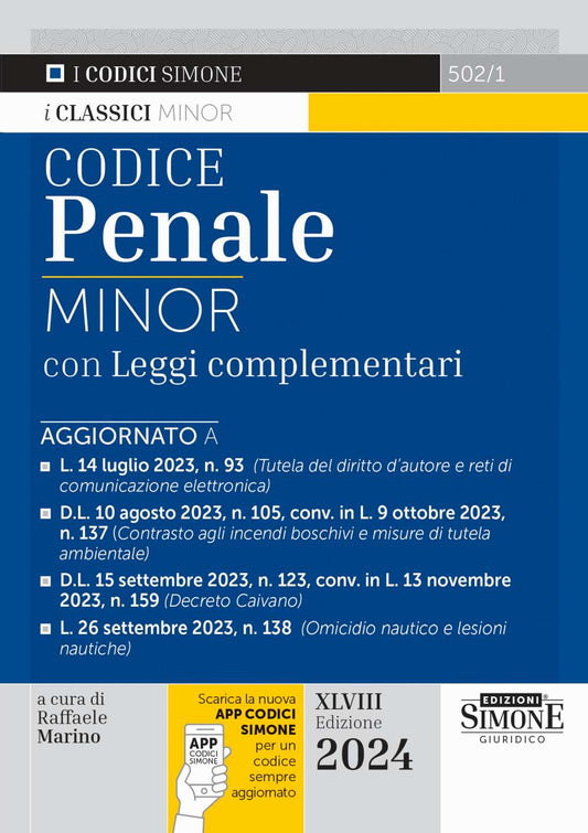 Codice penale minor 2024 (48 ed.)