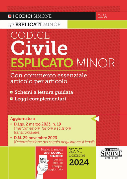 Codice civile esplicato minor 2024 (26 ed.)