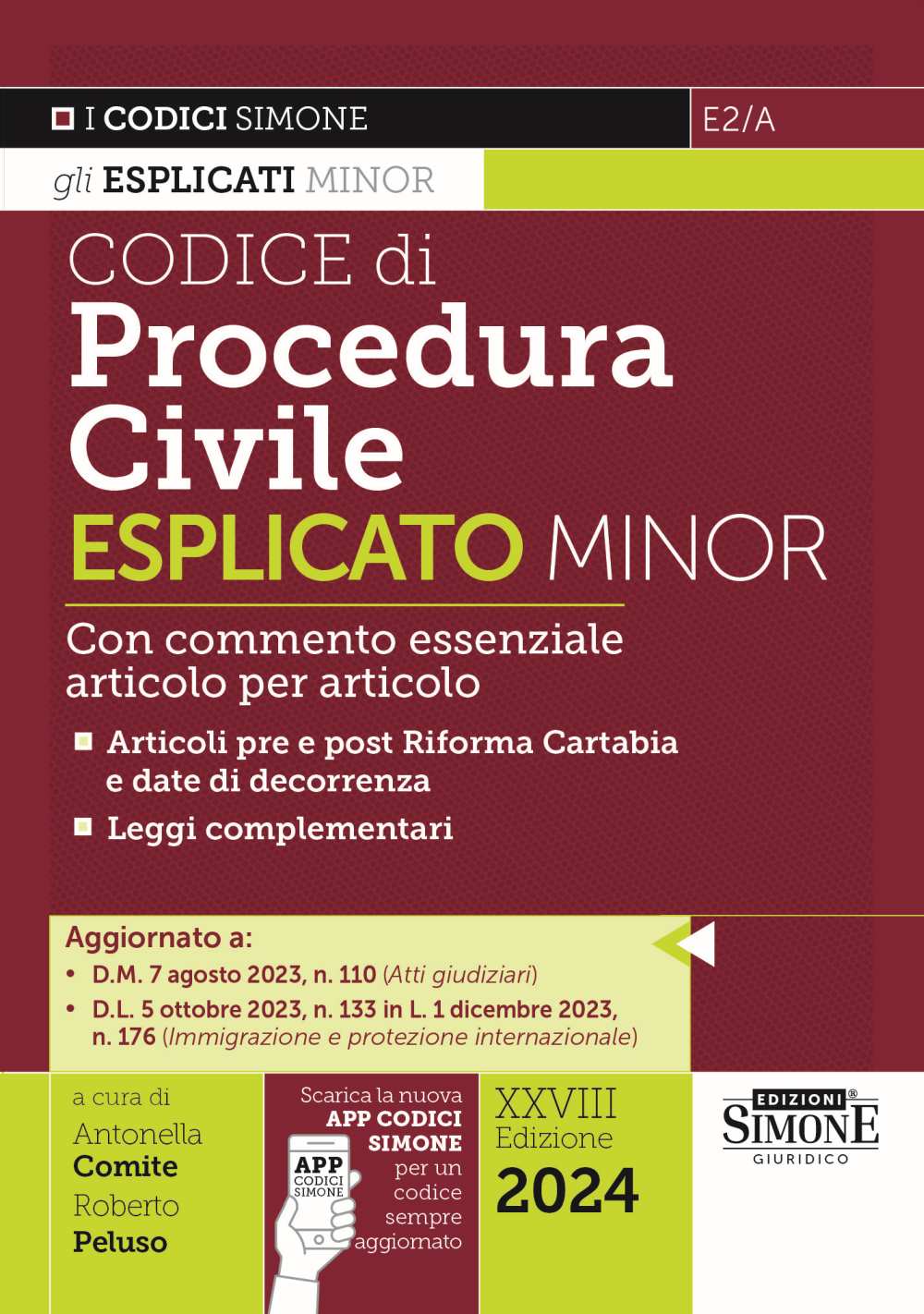 Codice procedura civile esplicato minor (28 ed.) - Comite