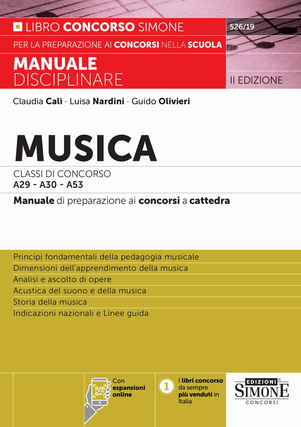 Musica classi concorso A29-A30-A53 2ed. - 52619 Cali'