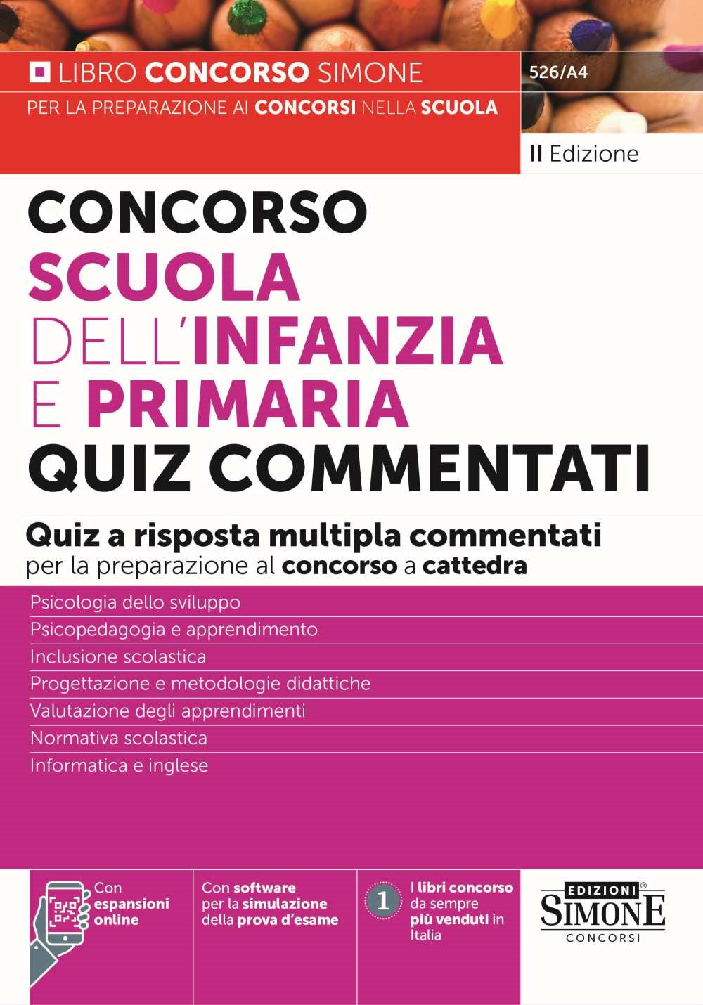 Quiz commentati infanzia e primaria 2ed. - 526A4