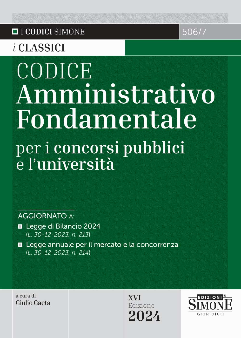 Codice amministrativo fondamentale (16 ed.) - Gaeta