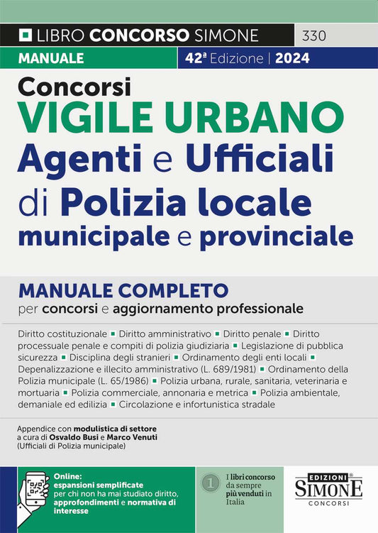 Vigile urbano manuale compl.42ed.2024 - 330 Busi