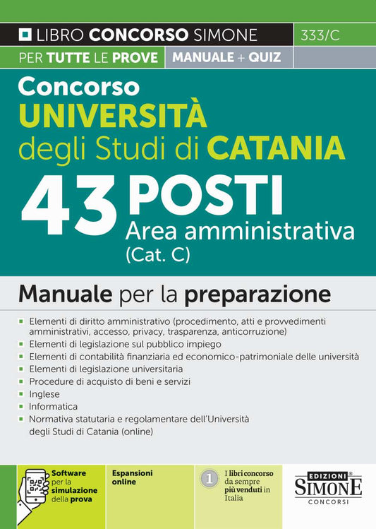 43 area amm.va cat.C universita' catania - 333C