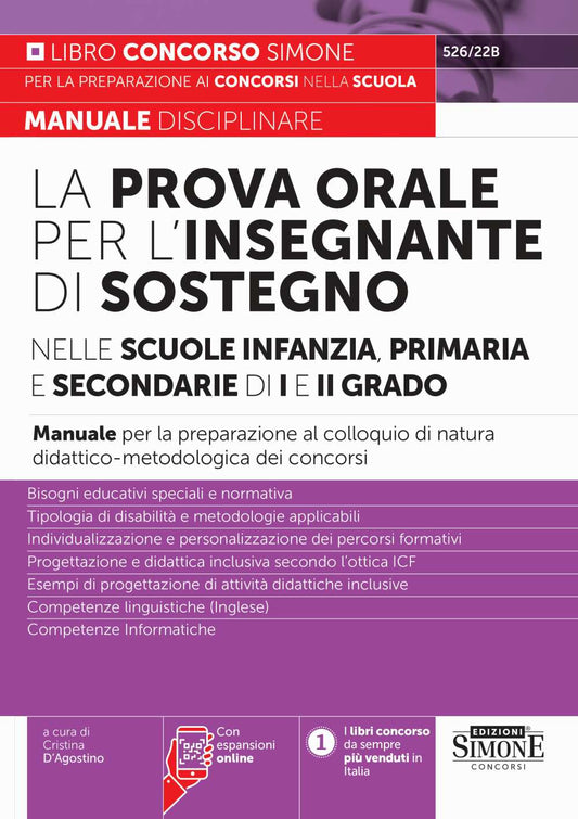 Prova orale insegnante sostegno infanzia - 52622B D'Agostino