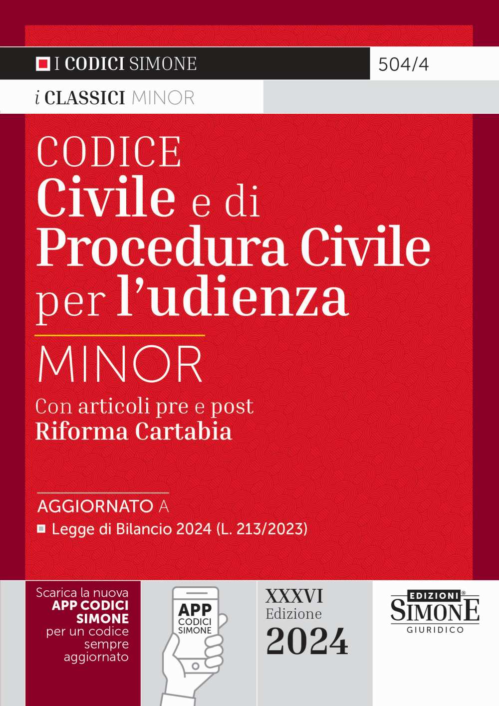 Codice civile e procedura civile minor 2024 (37 ed.)