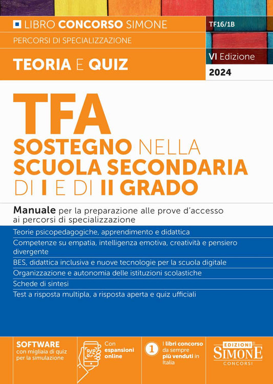Tfa sostegno scuola secondaria I e II gr - TF161B