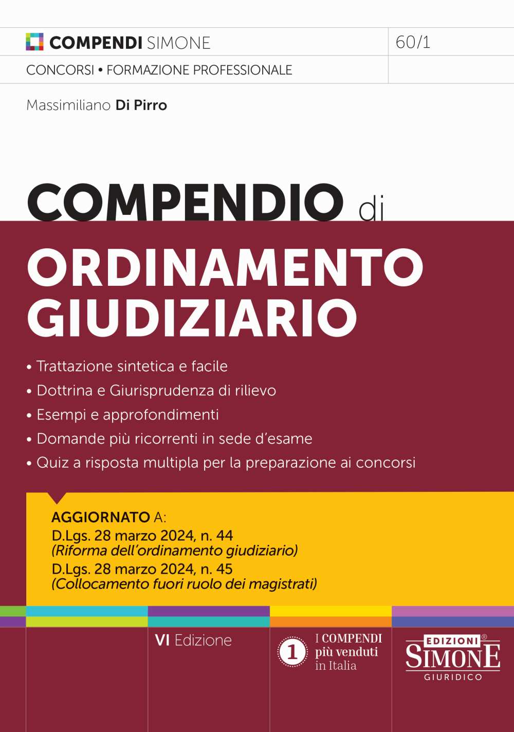 Compendio di ordinamento giudiziario (6 ed.) - Di Pirro