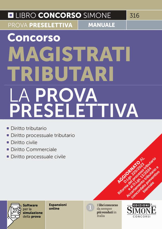 Concorso Magistrati Tributari – La Prova Preselettiva