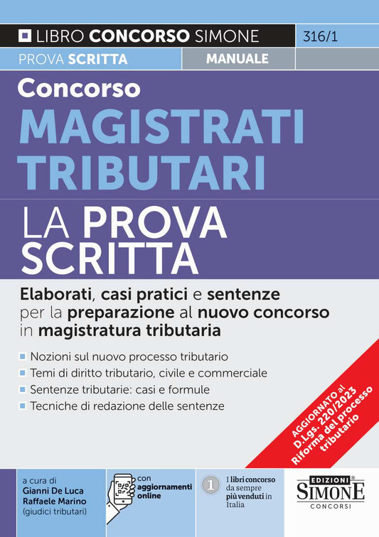 Concorso Magistrati Tributari 2024 – La Prova Scritta