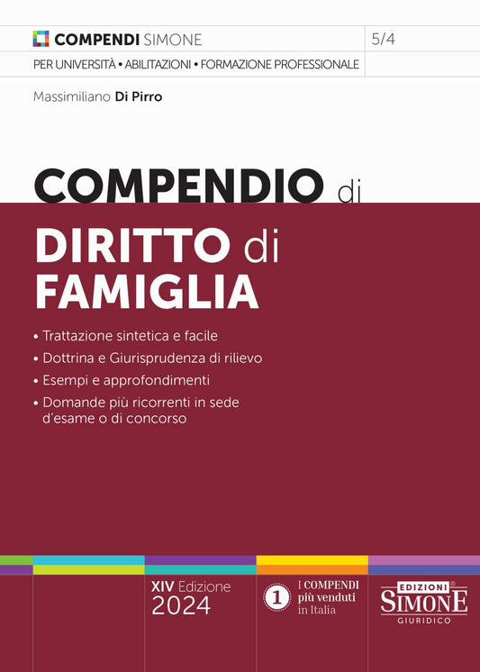 Compendio diritto di famiglia (14 ed.) - Di Pirro