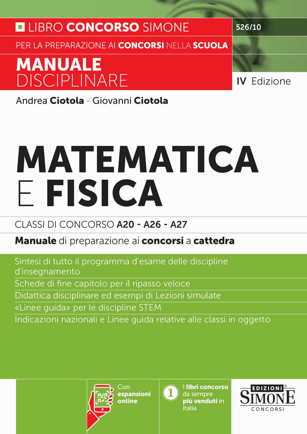 Matematica e fisica classi conc.A20-26-2 - 52610