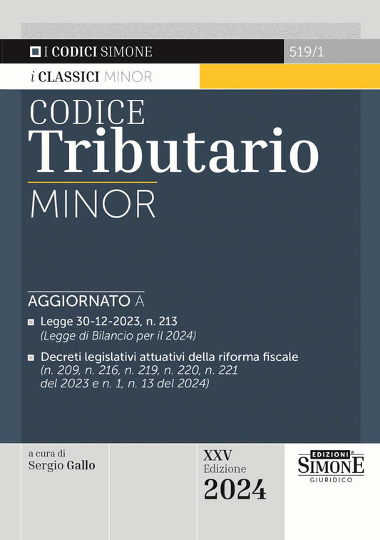 Codice tributario minor 2024 (25 ed.) - Gallo