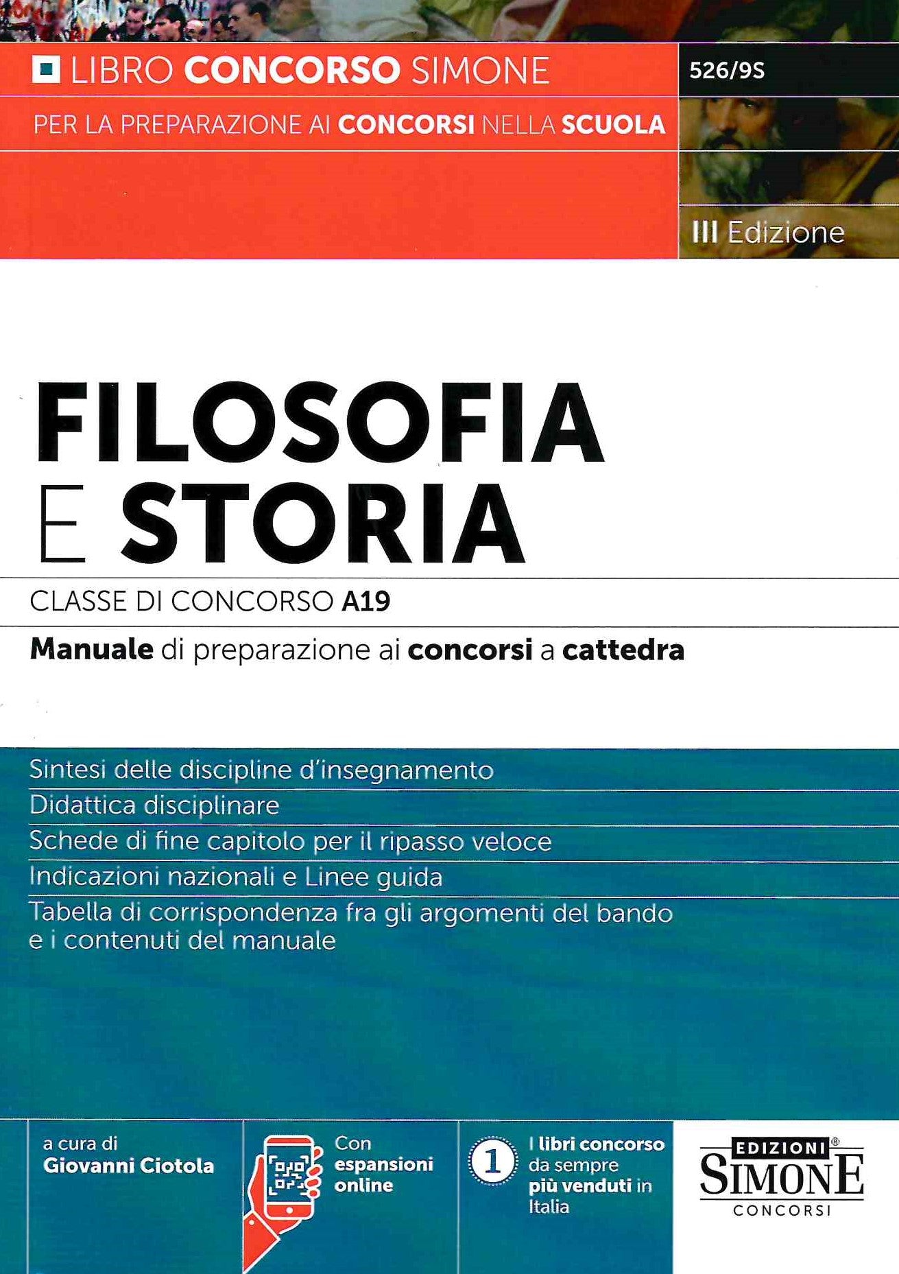 Manuale filosofia storia classe A19 - 5269S