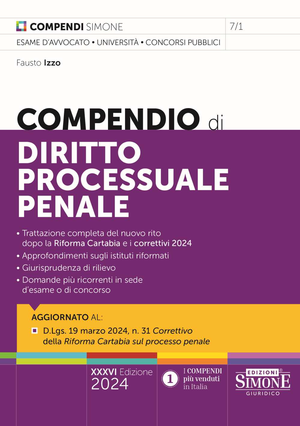 Compendio diritto processuale penale (36 ed.) - Izzo