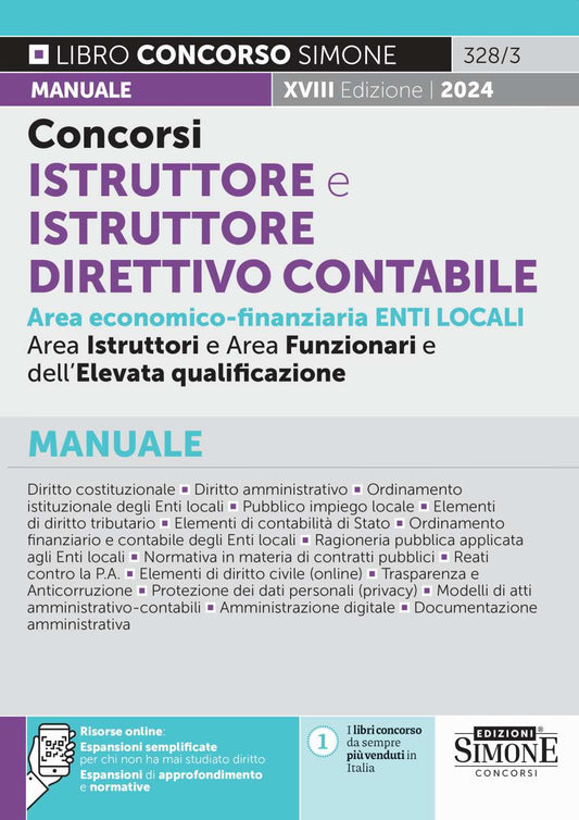 Concorsi istruttore e istruttore direttivo contabile area economico-finanziaria enti locali. Area Istruttore e Area Funzionari e dell'Elevata Qualificazione 2024