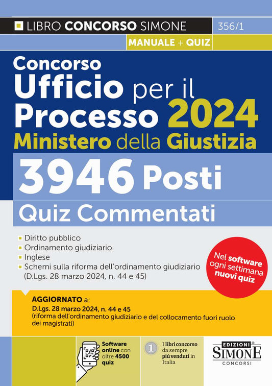 Concorso ufficio processo 2024 quiz - 3561