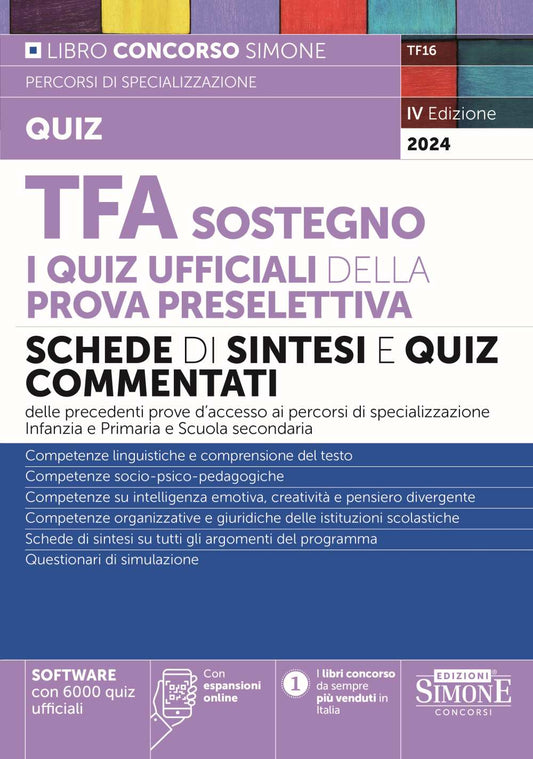 Tfa sostegno quiz ufficiali prova presel - TF16