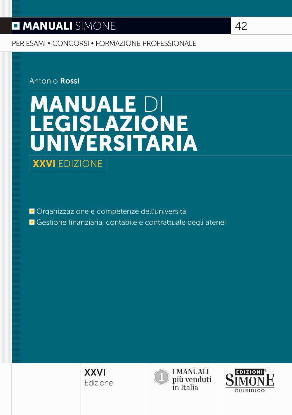 Manuale legislazione universitaria 26ed. - 42 Rossi