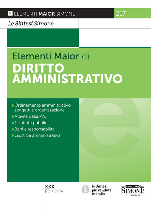 Elementi maior di diritto amministrativo 2024 (30 ed.)