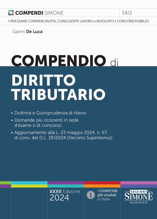 Compendio diritto tributario 2024 (33 ed.) - De Luca