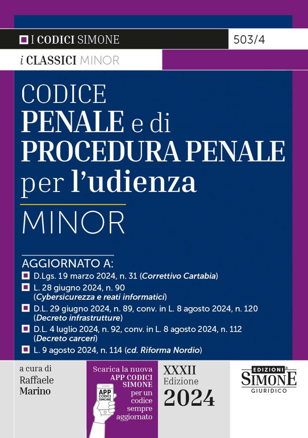 Codice Penale e di Procedura Penale Minor - Marino