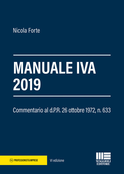 Manuale iva 2019 6ed. - Forte
