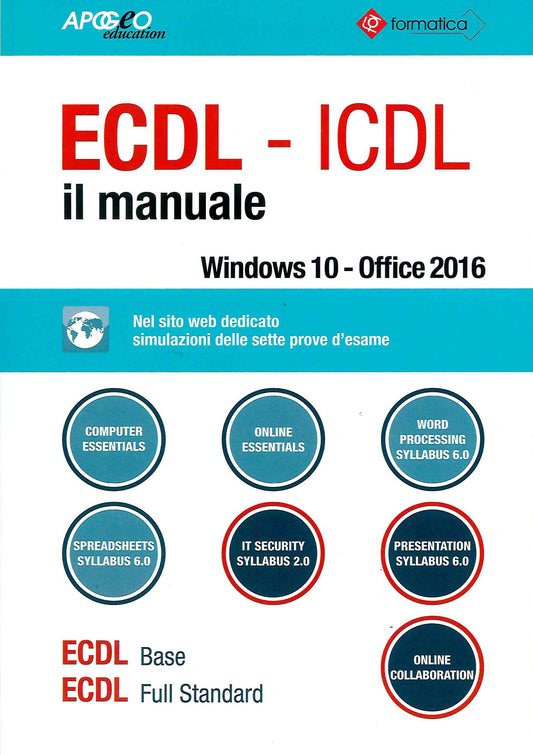 Ecdl icdl manuale windows 10 office 2016 -