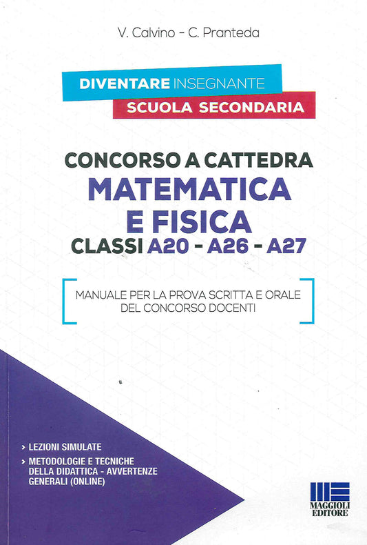 Concorso cattedra 2020 matematica fisica - Calvino