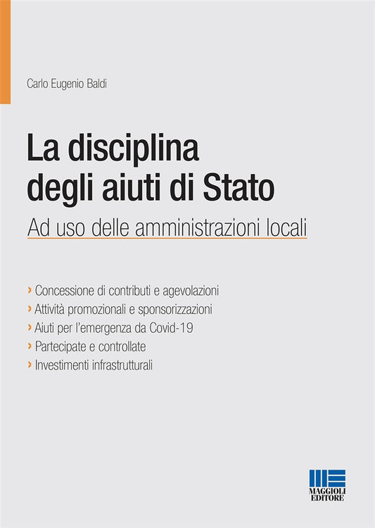 Disciplina aiuti di stato - Baldi