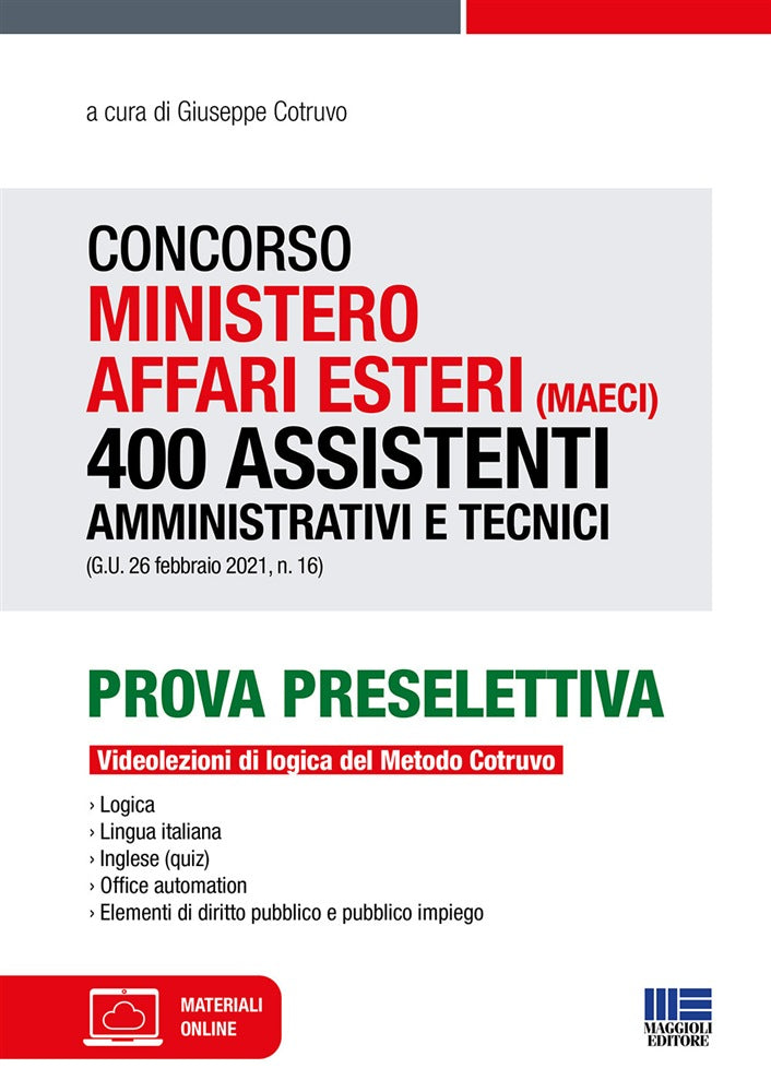 Concorso maeci 400 assistenti preselet. - Cotruvo