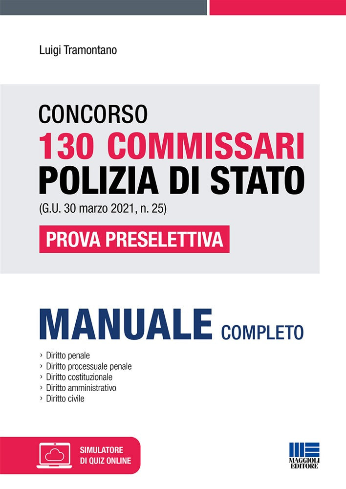 130 commissari pol.stato manuale presel. - Tramontano