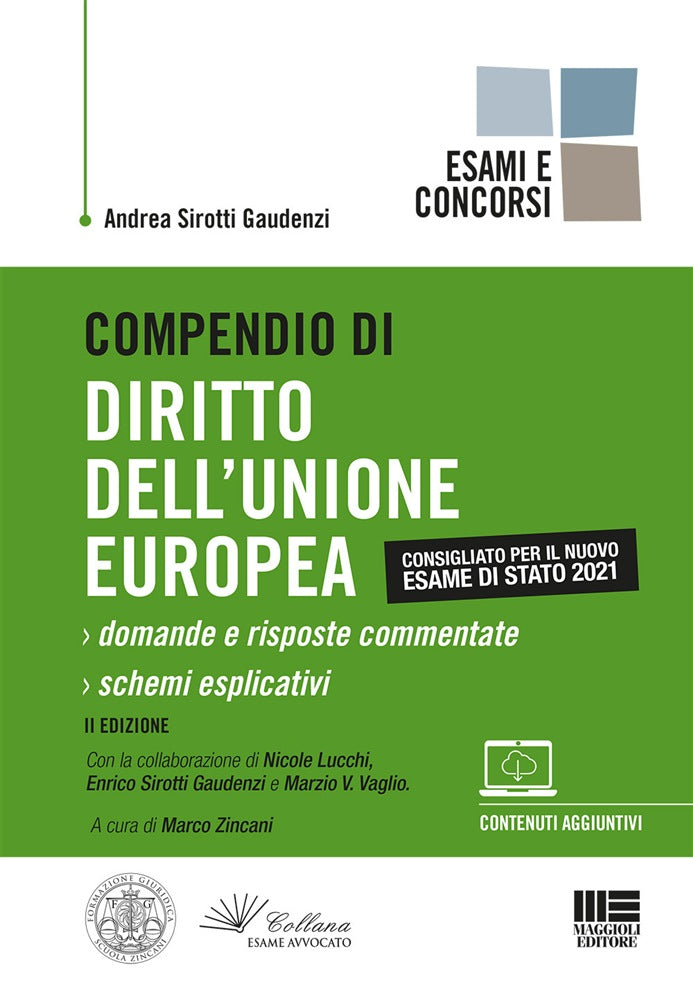 Compendio diritto unione europea 2021 - Sirotti Gaudenzi