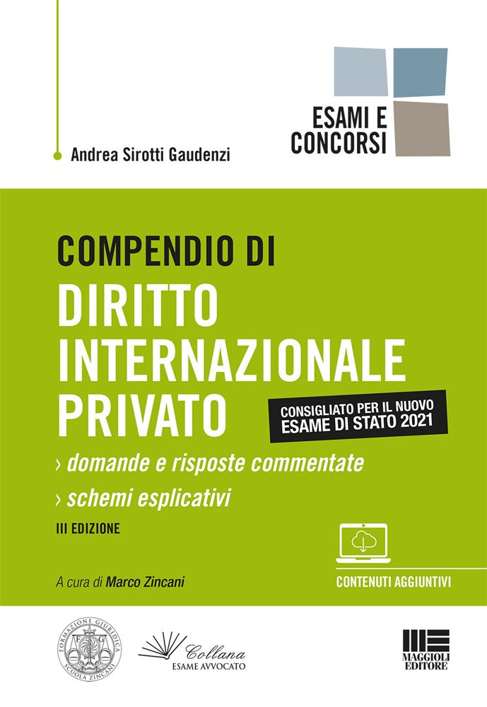 Compendio di diritto internazionale privato 2021