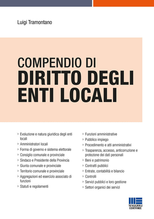 Compendio diritto enti locali - Tramontano