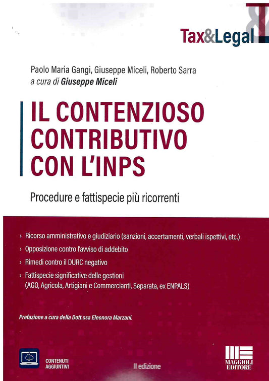 Contenzioso contributivo con inps 2ed. - Miceli Sarra